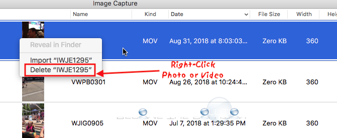 apple image capture video conversion